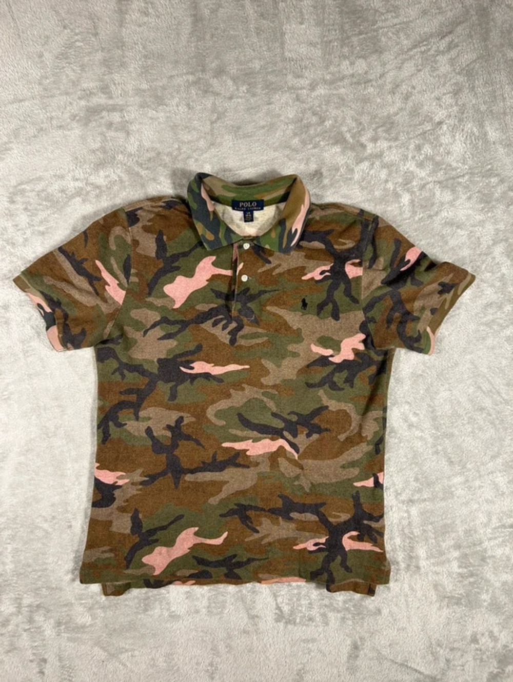 polo ralph lauren camouflage polo shirt kids L men’s S